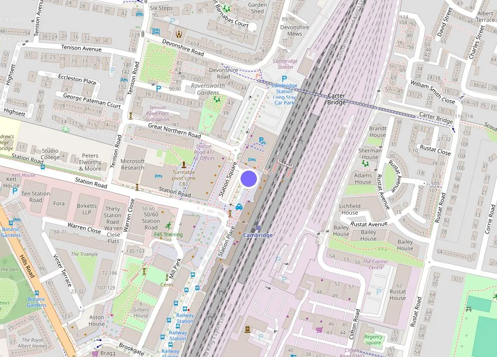Map: ibis Cambridge Central Station